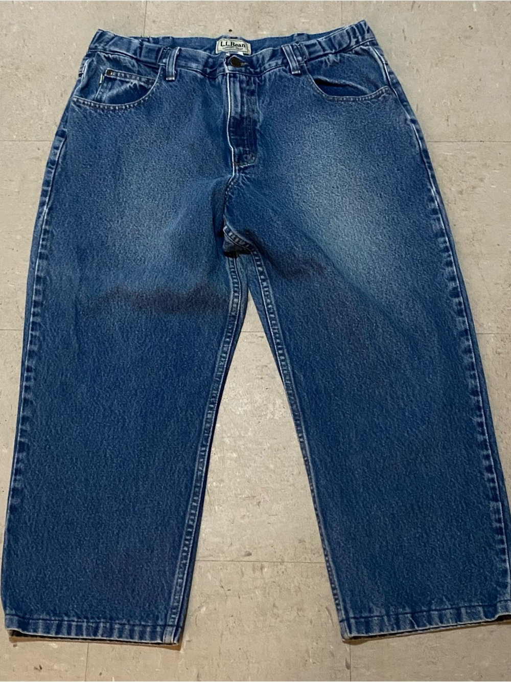 L.L. Bean Men's Classic Straight Leg Jeans - Dark Blue